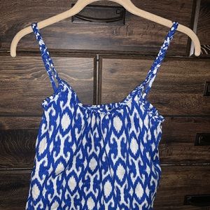 Ikat Braided straps tank top
